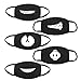 Htianc Face Mouth Mask 5 Pack Unisex Cotton Anti-dust Fashion Health Mask 5 Different Patterns