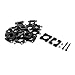 uxcell 20Pcs 16mm Dia Aluminum Clamp Clip for Carbon Fiber Tube RC Multirotor