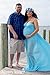Mommy Jennie Maternity Dress for Photoshoot Sleeveless Open Front Photography Gown,B-Sky Blue