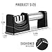 Knife Sharpener - Professional Kitchen 3 Stage Knife Sharpener for Straight and Ceramic knives, Diamond, Tungsten Steel and Ceramic Rod Helps Restore and Polish Blades, Quickly, Safe and Easy to Use