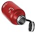 Swig Savvy Vacuum Insulated Stainless Steel Double Wall Wide Mouth Sports Water Bottle with Storage Sleeve, 64 Ounces, Red