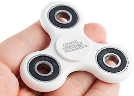 Premium Feel Thrill Stress Relieve Fidget Spinner Toy - Made Of Plastic - Perfect For Kids &amp; Adults - Ideal For People With OCD, ADHD &amp; Autism
