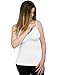 Kindred Bravely Simply Sublime Maternity & Nursing Tank with Built-in Bra (White, Medium)