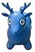 VIAHART Blue Deer Hopper, Pump Included, Inflatable Jumping Space Hopper Hopping Hoppity Hippity Hop Ride-on Bouncy Animal for Kids