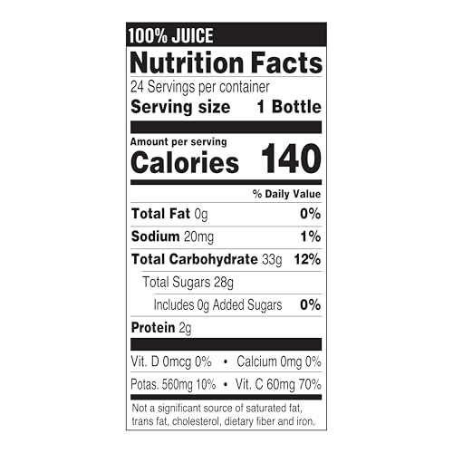TROPICANA 100% ORANGE JUICE, SINGLE SERVE, 10 FL OZ BOTTLES (PACK OF 24) – REAL FRUIT JUICE, VITAMIN C RICH, NO ADDED SUGARS, NO ARTIFICIAL FLAVORS