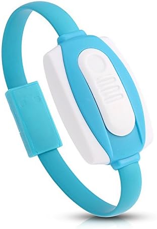 3 in 1 Bracelet Usb Iphone Lightning Cable Power Bank Electronic Cigarette Lighter for Iphone (blue)