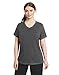 Champion Women's Plus-Size Double Dry Cotton V-Neck Tee, Granite Heather, 3X