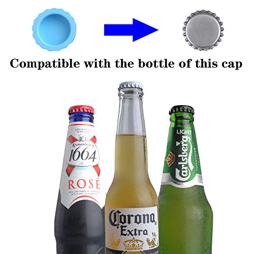Joso Bottle Caps, Beer Saver Silicone Rubber Bottle Cap, Soda Bottle