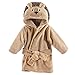 Hudson Baby Unisex Baby Plush Animal Face Bathrobe, Lion, 0-9 Months