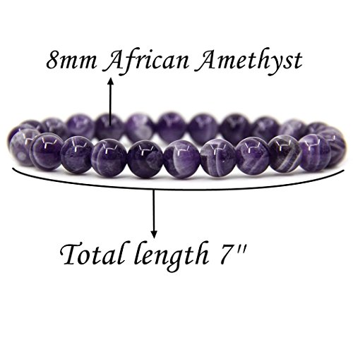 Algopix Similar Product 4 - Natural African Amethyst Gemstone 8mm