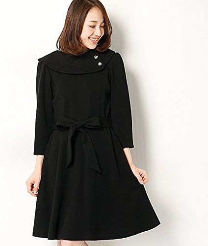 Amazon ミッシュ マッシュ Misch Masch ロールカラーワンピース クロ 2 M ワンピース チュニック 通販