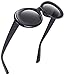 Retro Oval Mod Thick Frame Clout Goggles Kurt Cobain Sunglasses (6-color)
