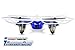 Tenergy 111503 Syma X11C 4CH 2.4Ghz RC Quadcopter Drone with HD Camera & LED Lights (Exclusive Thunder Blue), White