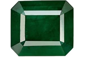 SirDaksh 12.35 Carat Zambian-Emerald Natural A1 Quality Lab/Certified Panna Green Loose Gemstone