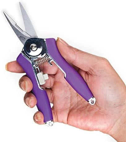 Ultra Snip Scissor 6.5 inch Flower Pruning Shear with Stainless Steel blades by ZELAR MADE