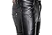 Moonwalk Men`s Faux PU Leather Skinny Black Biker Pants 32 Black