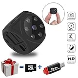 Mini Spy Hidden Camera (No WiFi), 1080P Portable Small Camera with Night Vision and Motion Detective, Perfect Security Camera Surveillance Camera Nanny Cam for Home and Office (No Live No App)