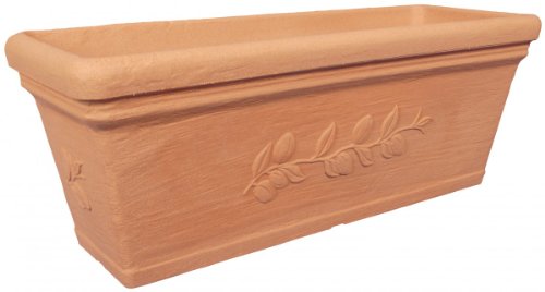 Pflanzkasten FLORENCE aus Kunststoff in impruneta, Länge:100 cm