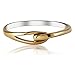 Loop Interlocking Ring, Plated 14K Gold Infinity Ring, Infinity Circles Linked Ring, Loop Ring, Linked Promise Ring