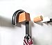A.B Crew Minimalist Design Decorative Wall Mounted Wooden Coat Hook Hat Hanger (3PCS White Column)