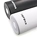 TOPOKO 25oz Hydro Double Wall Flask Stainless Steel Water Bottle, Bite Valve Top, Vacuum Insulated, Sweat Proof, Leak Proof Sports Thermos. Standard Mouth 25oz, BPA-Free, Keep Cold 24 Hours (Black)