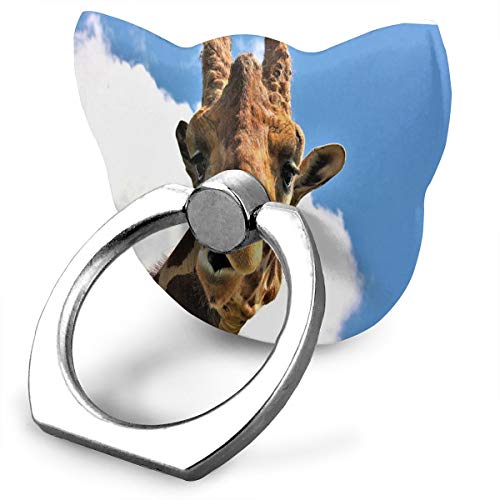 Ring Holder Funny Giraffe Faces Cat Type Ring Mobile Phone Holder Adjustable 360Â° Rotation Phone Finger Holder for IPad Phone X/6/6s/7/8/8 Plus/7, Galaxy S9/S9 Plus/S8/S7 Android Smartphone