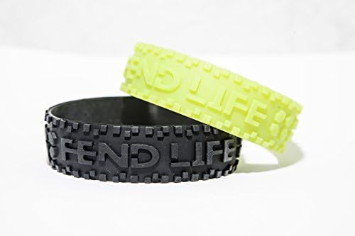Anti-Mosquito natural repellent bracelet/band/wirstband - 3D design - 12 pack - DEET FREE - safeguard for kids and adults – up to 200 hours insect defense by FEND LIFE black - green
