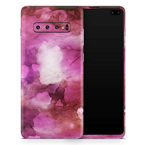 DesignSkinz Pink 72 Absorbed Watercolor Texture | Protective Vinyl Decal Wrap Skin Cover Compatible with The Samsung Galaxy Fold (Full-Body, Screen Trim & Back Glass Skin)