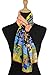 Luxurious 100% Charmeuse Silk World Famous Oil Painting Collection Long Scarf Shawl with Hand Rolled Edge, Wassily Kandinsky's
