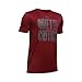 Under Armour Boys' Quiet The Critics T-Shirt, Cardinal (625)/Stealth Gray, Youth X-Large