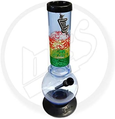 30cm Acrylic"Loud" Bubble Lean Waterpipe Smoke Smoking Bong Shisha Pipe Hookah NO Nicotine Colour of Pipe May Vary Comes in 1 of 6 Colours