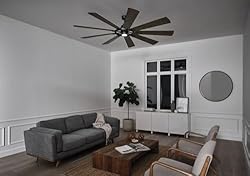 KICHLER 85 inch Gentry LED Ceiling Fan in Anvil