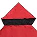 Yescom 8x8Ft 2-Tier Gazebo Top Replacement UV30+ for Dual Tier Gazebo Frames Outdoor Patio Canopy Cover Party Backyard Garden Red