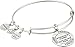 Alex and Ani Aphrodite's Flower Expandable Rafaelian Silver-Tone Bangle Bracelet