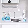 Bathroom-Accessories-Set-5-PCS-Resin-Glass-Bath-Ensemble-Set-Soap-Dispenser-Soap-Dish-Tumble-Cup-Toothbrush-Holder-Cotton-Canister-Modern-Bathroom-Home-Decor-Countertop-Vanity-Organizer Bathroom Accessories Set, 5 PCS Resin Glass Bath Ensemble Set - Soap Dispenser + Soap Dish + Tumble Cup + Toothbrush…