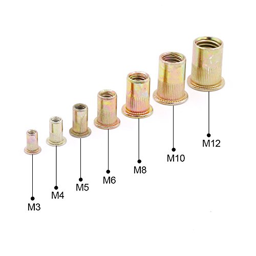 1 Hilitchi+150pcs+Plated+Threaded+Nutsert