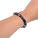 Magnetic Healthcare Bracelet MEIQING Weight Loss Magnetic Therapy Round Stone Bracelet Health Care Black (Black)