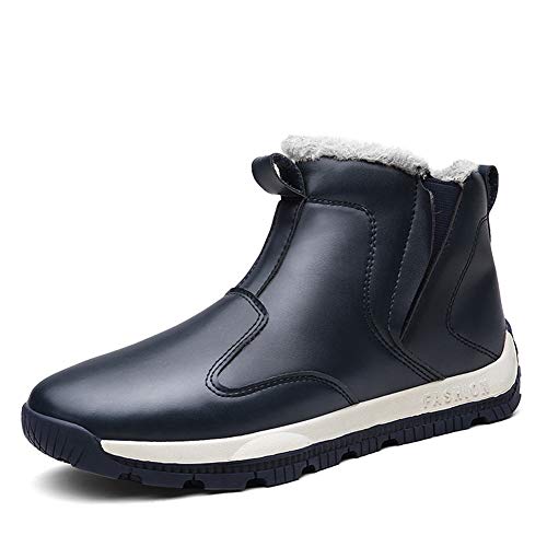 Sunshine Mens Winter Boots Waterproof Snow Fur Boots for Men Sneakers