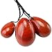 rockcloud Red Jasper Set of 3 Drilled Yoni Eggs with String, Massage Stones for Women to Train Pelvic Muscles Kegel Exercise