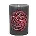 Game of Thrones Candle - Large House Targaryen Insignia Sculpted Pillar Candle - Reusable With 80 Hour Burn Time - Perfect Gift for the GoT Fan - Unscented - 6