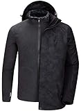 CAMEL CROWN Waterproof Ski Jacket for Men 3 in 1 Winter Jacket Windbreaker Snow Coat Parka for Hiking Snowboard