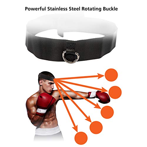 ENUOSUMA Upgraded Boxing Reflex Ball, Boxing Training Ball, Mma Speed Training Suitable for Adult/Kids Best Boxing Equipment for Training, Hand Eye Coordination and Fitness.