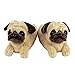 Everberry Pug Slippers - Plush Dog Animal Slippers, 9-12 Women/7-10 Men