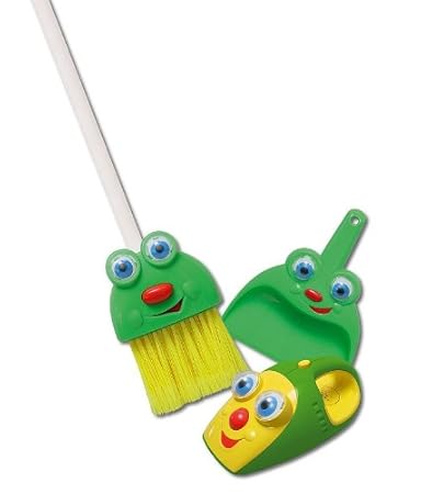 talking broom and dustpan toy