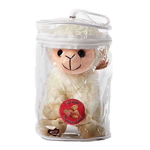 My Baby's Heartbeat Bear Lamb Stuffed Animal w/ 20 sec Voice Recorder Lil 8" Lamb Pricepulse