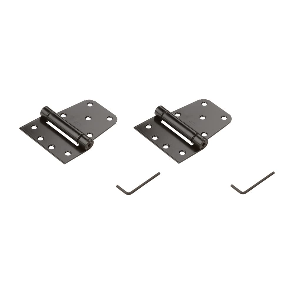 National Hardware N342-592 Gate Hinges 3-1/2In, Black, 3-1/2"