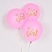 Baby Shower Decorations for Girl, Mom to be Sash, It's a Girl Banner, 12 pcs Baby Shower Balloons, Pink and Gold Girls Shower Decoration kit