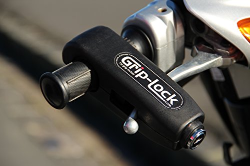 Grip-Lock - The original and genuine Motorcycle and Scooter Security Lock - Black