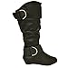 Twisted Women's Tara Wide Calf Wedge Fashion Boot