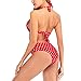 Leadmall Women Polka Dot Bikini Set – Ladies Vintage Halter Push Up High Waist Swimsuit – Two Piece Bathing Suitthumb 2